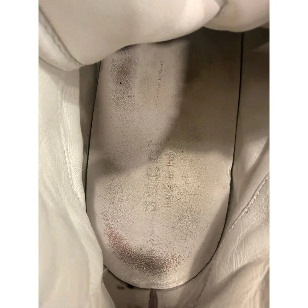 Gucci Bailing Fabric & Nappa Moorea Interlocking G High-Top Sneakers 12 - Picture 2 of 12